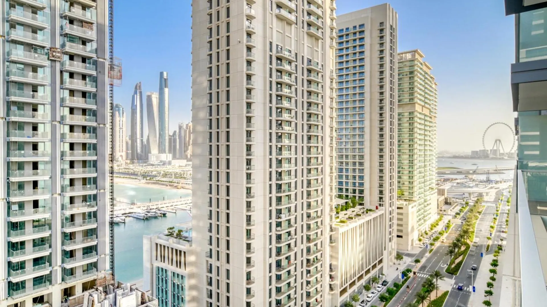 Chic 2Br With Iconic Dubai Eye And Palm Views Apartamento