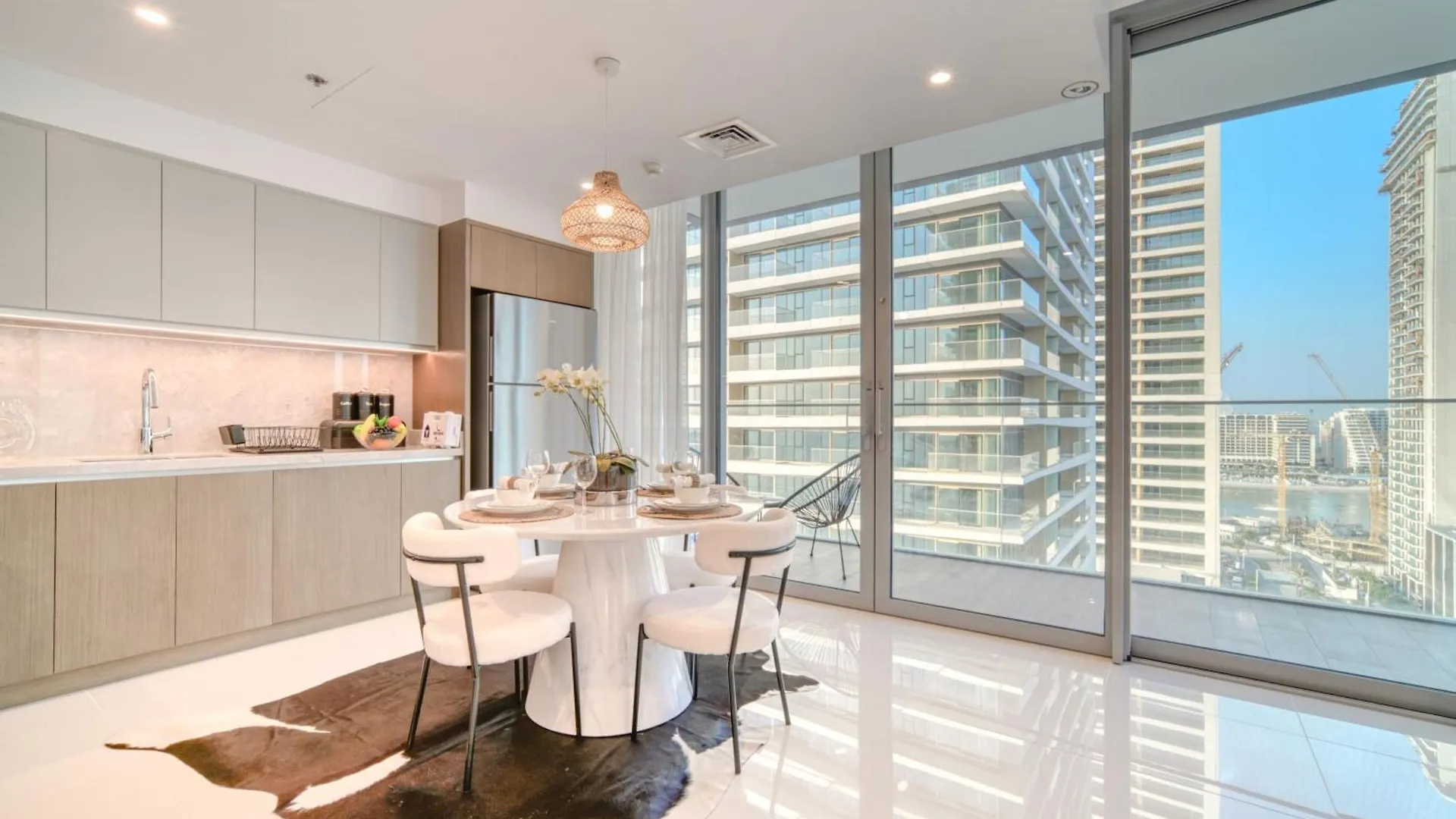 公寓 Chic 2Br With Iconic Dubai Eye And Palm Views公寓 阿拉伯联合酋长国