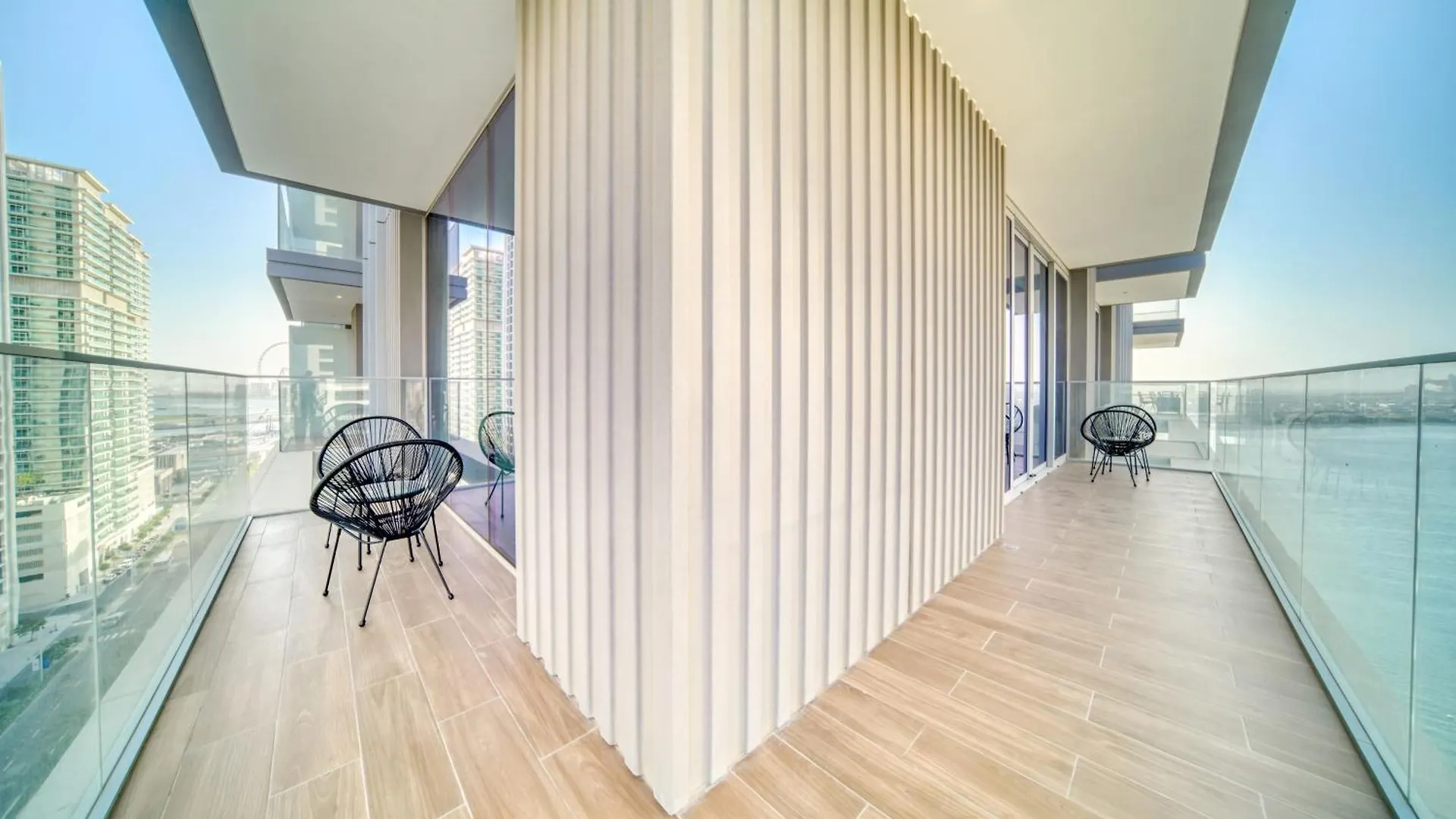 公寓 Chic 2Br With Iconic Dubai Eye And Palm Views公寓